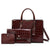 Casual Handbag Women , Burgundy, 7.87 x 5.91 x 0.79