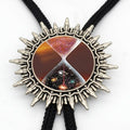 Colourful nebula bolo tie