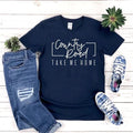 Country roads take me home country girl t shirt top