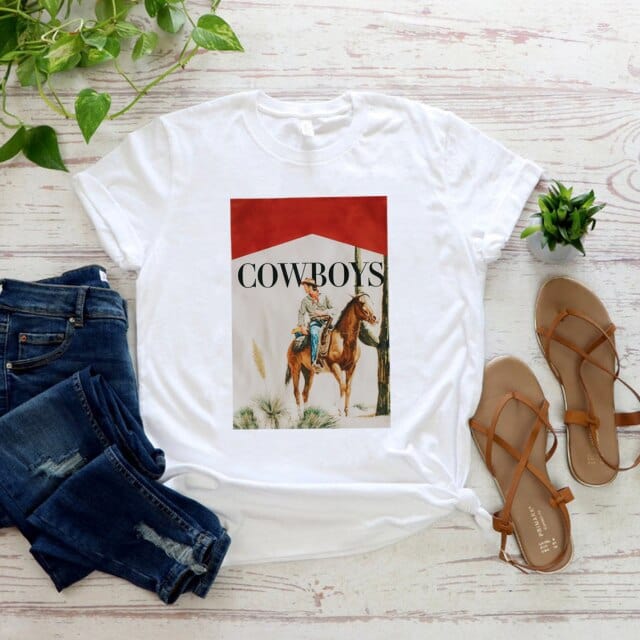 Camiseta de vaquero, camiseta de estilo western country, camiseta de rodeo, camiseta de caballo, camiseta gráfica para mujer, camisetas gráficas casuales de manga corta de verano