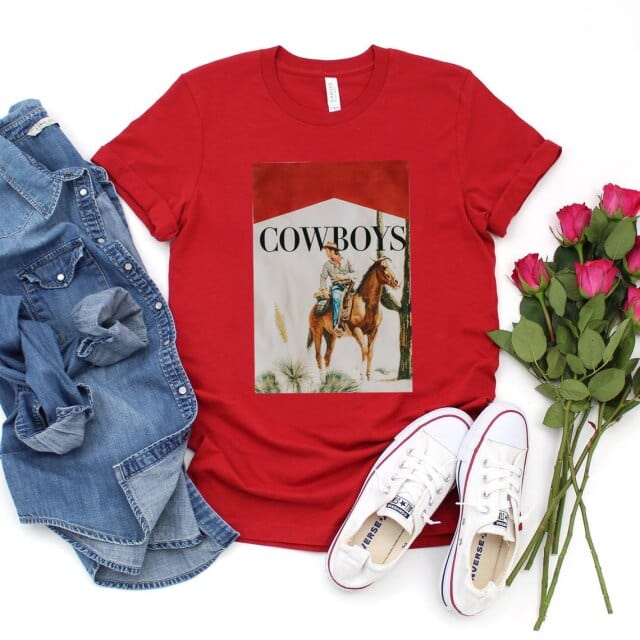 Camiseta de vaquero, camiseta de estilo western country, camiseta de rodeo, camiseta de caballo, camiseta gráfica para mujer, camisetas gráficas casuales de manga corta de verano