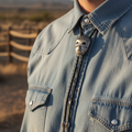 Corbata de bolo con forma de estrella de vaquero