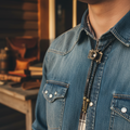 Corbata de bolo con forma de estrella de vaquero