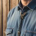 Corbata de bolo con forma de estrella de vaquero