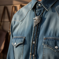 Corbata de bolo con forma de estrella de vaquero