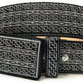 Embroidered Leather Western Belt