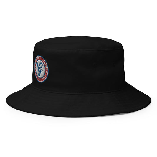 Black bucket hat with a logo of Generales deDurango on the front.
