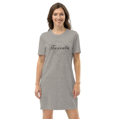 Tlaxcala Dress Organic Cotton T Shirt Dress, Heather gray, XS