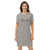 Tlaxcala Dress Organic Cotton T Shirt Dress, Heather gray, XS