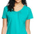 Camiseta con escote en V fruncido para mujer de Hanes
