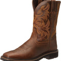 Justin original work boots men's stampede pull on square toe work boot