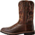 Botas de trabajo originales Justin para hombre, botas de trabajo con punta cuadrada y sin cordones Stampede