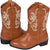 Wild Bear Kids Cowboy Boots – Perfect for Boys & Girls, Ideal for Horseback Riding, 2-14 Little Kid, Coffee/Pink