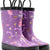 Mucky Wear Children's Rubber Rain Boots for Girls, Pink, One Size