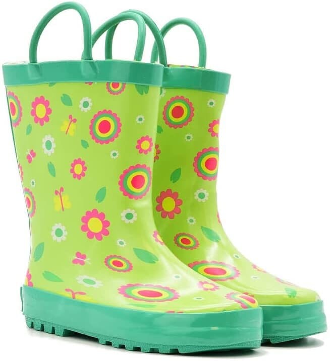 Botas de lluvia de goma para niños Mucky Wear, botas para niñas