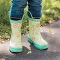 Botas de lluvia de goma para niños Mucky Wear, botas para niñas