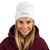 Oaxaca embroidered beanie hats, One Size, White