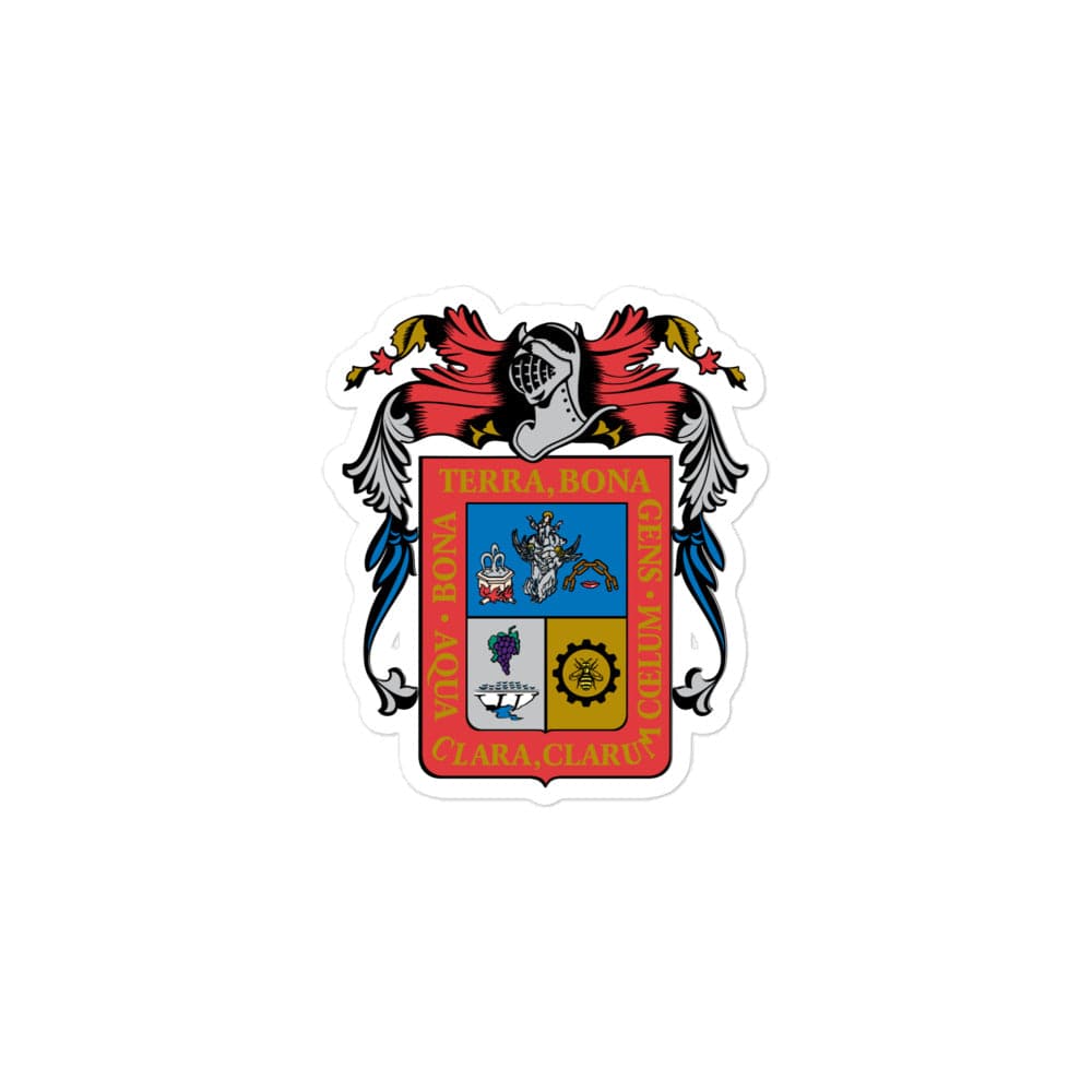 Official Coat of arms of Aguascalientes Die cut Bubble free stickers