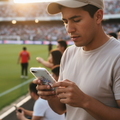 A clear iPhone case with the Pachuca football club emblem printed in the center, featuring a white and blue color scheme with stars.