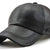 Plain baseball cap, men adjustable structured pu classic baseball cap hat，winter for elderly father