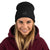 Quintana Roo Embroidered Beanie Hats , One Size, Black