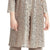 R&M Richards Women's 3 PCE Laced Duster Jacket Shell and Solid Pant, 16 Plus, Beige