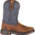Kids' western ride FLX boot: brown with dark camo shaft and stitched western decor