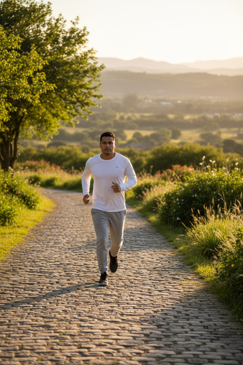A pair of light gray Tlaxcala Sports Jogger Pants with a waistband, drawstring, and side pockets.