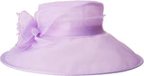 San Diego Hat Company Women's DRS1020 Organza Dress Hat w/Rosette