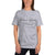 Heather gray short-sleeve T-shirt with San Luis Potosi map graphic, crew neck