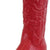 Soda Women’s Western Pointed Toe Knee-High Boots, Red Reno S, Size 6