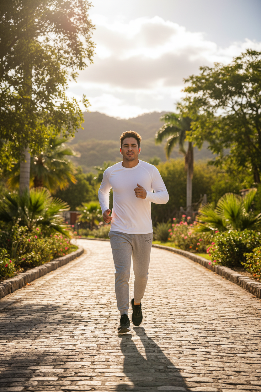 A pair of light gray Sonora Sports jogger pants with a waistband, waistline, and pockets visible.