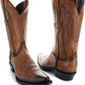 Soto boots mens burnished snip toe cowboy boots h50030