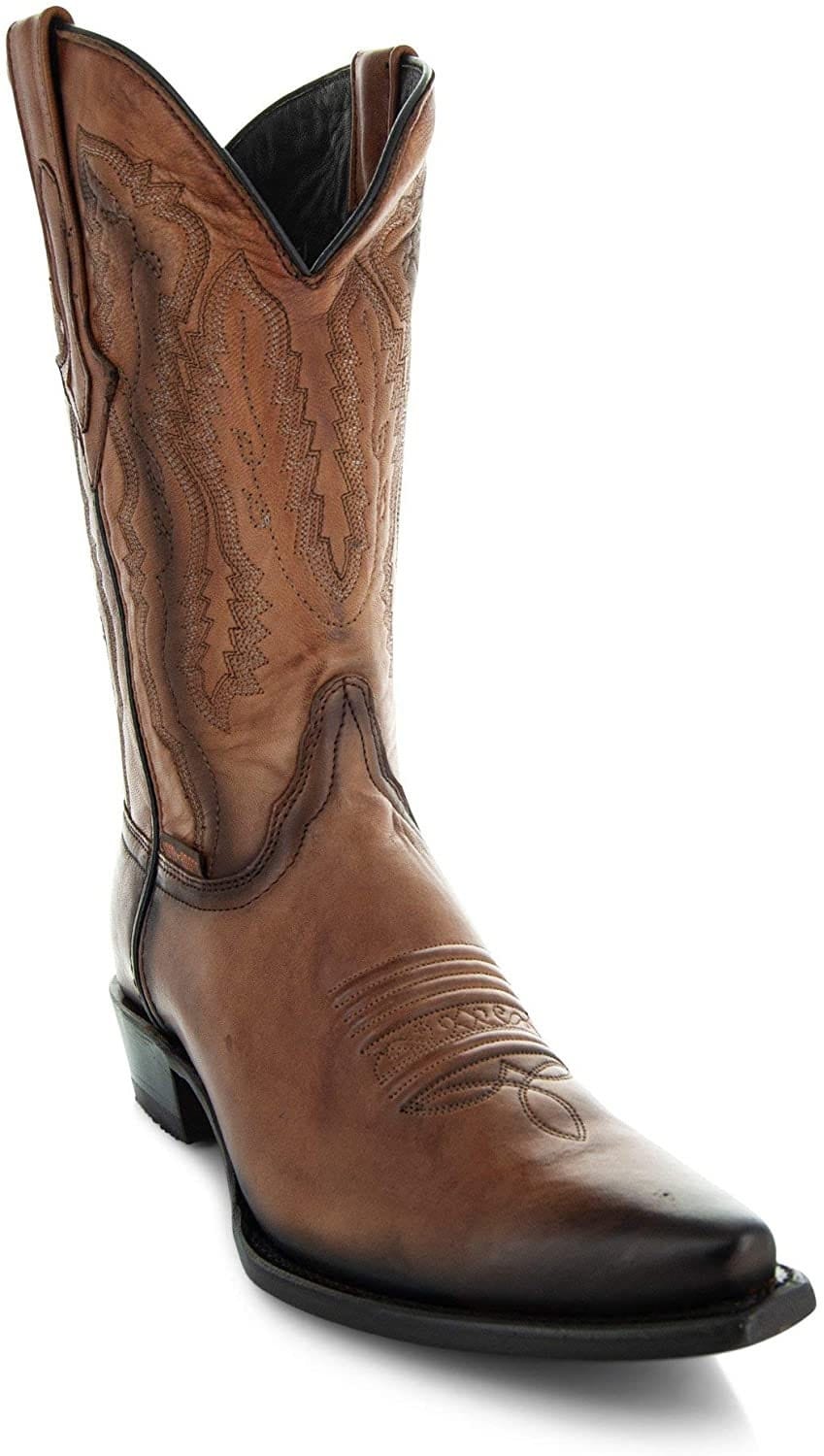 Soto boots mens burnished snip toe cowboy boots h50030