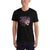 Black crewneck short-sleeve T-shirt with Tigres logo graphic at chest
