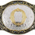 Western Belt Buckle with Gold Letters A-Z, A, One Size