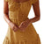 Vestido mini con escote en forma de corazón y mangas con volantes para mujer de Yobecho
