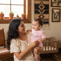 A pink short-sleeved baby T-shirt with ' Zacatecas ' text and a graphic design in black.