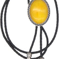 KeCol Fashion Western Native American Handmade Bola tie Vintage Emerald Stone Bolo Tie, Black, One Size