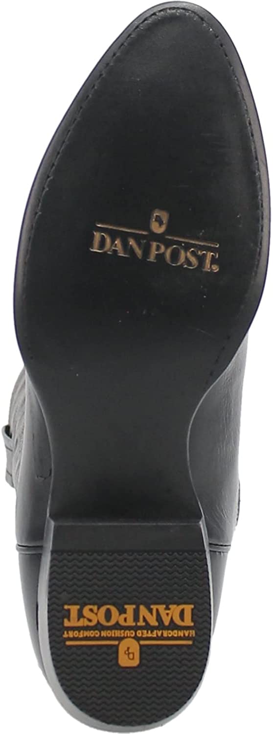 Botas de media pantorrilla con punta redonda y diseño de Milwaukee para hombre de Dan Post Boots, color negro