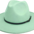 Sombrero Fedora con hebilla de cinturón para mujer de Lisianthus