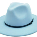 Sombrero Fedora con hebilla de cinturón para mujer de Lisianthus