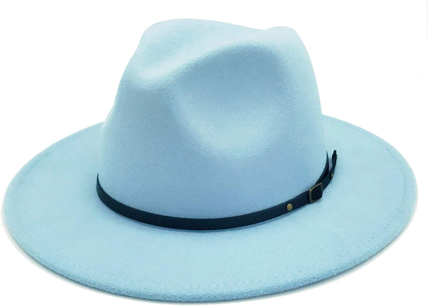 Sombrero Fedora con hebilla de cinturón para mujer de Lisianthus