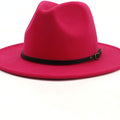 Sombrero Fedora con hebilla de cinturón para mujer de Lisianthus