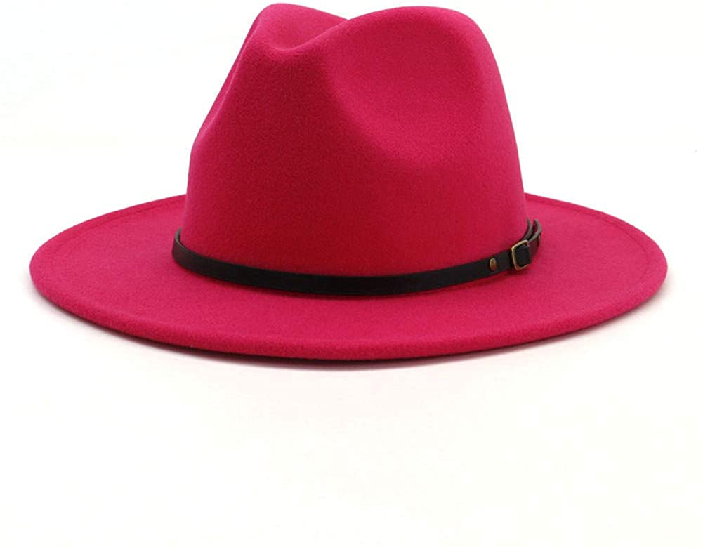 Sombrero Fedora con hebilla de cinturón para mujer de Lisianthus