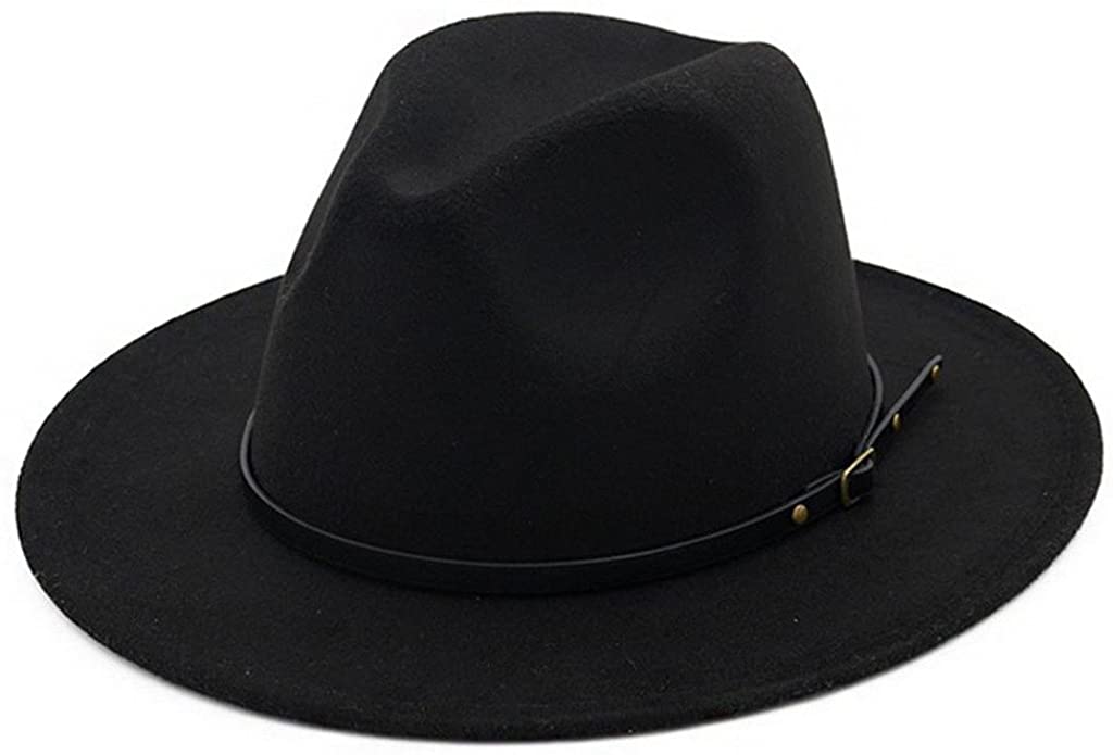 Sombrero Fedora con hebilla de cinturón para mujer de Lisianthus