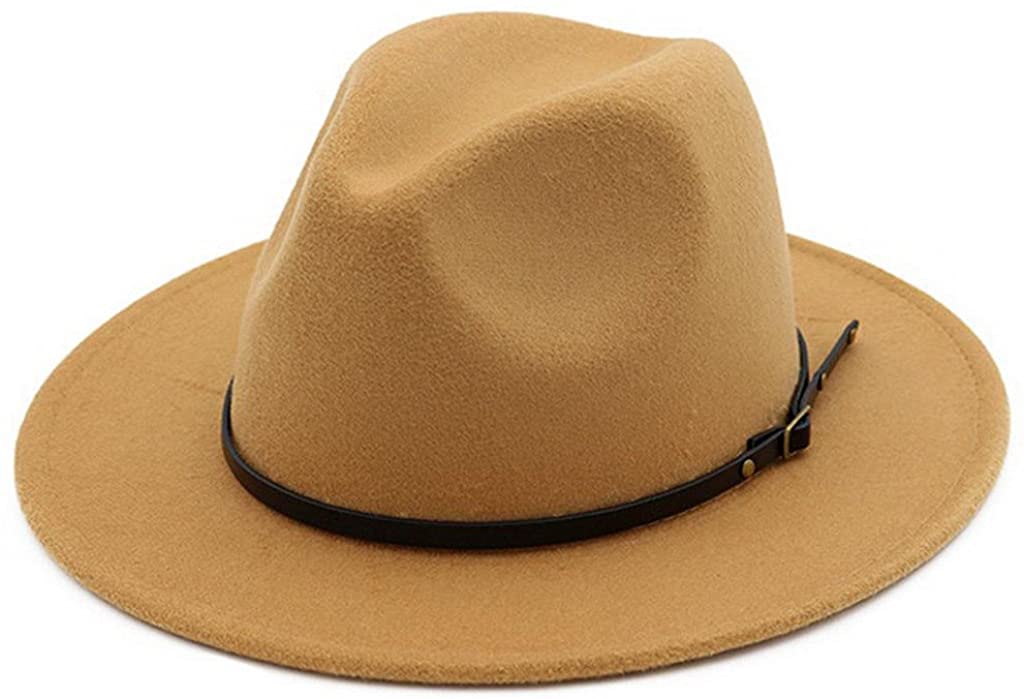 Sombrero Fedora con hebilla de cinturón para mujer de Lisianthus