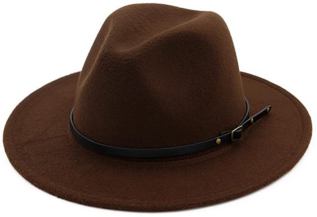 Sombrero Fedora con hebilla de cinturón para mujer de Lisianthus