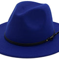 Sombrero Fedora con hebilla de cinturón para mujer de Lisianthus