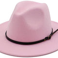 Sombrero Fedora con hebilla de cinturón para mujer de Lisianthus